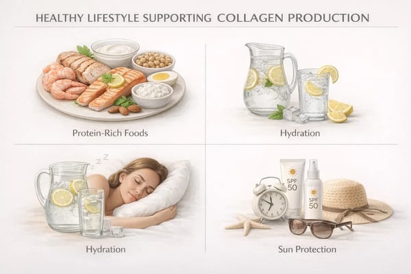 Lifestyle habits that support collagen production