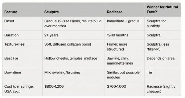 Sculptra vs. Radiesse for Face The Ultimate Guide to Natural Facial Rejuvenation