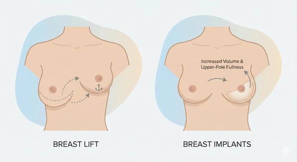 what breast lift and breast implant do